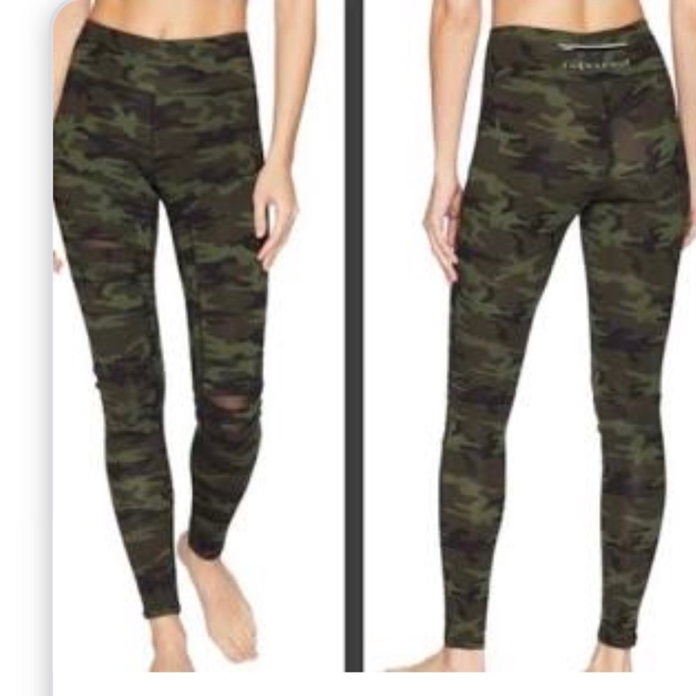 Jessica Simpson The Warmup Camo Mesh Leggings